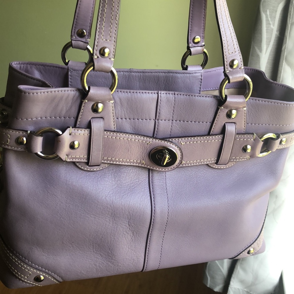 Lilac Coach Purse Satchel